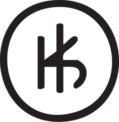 Obraz premium Bangladeshi Taka Currency Symbol Icon.