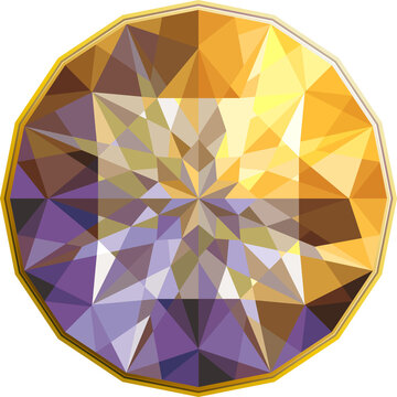 brilliant cut gemstones/bicolor
