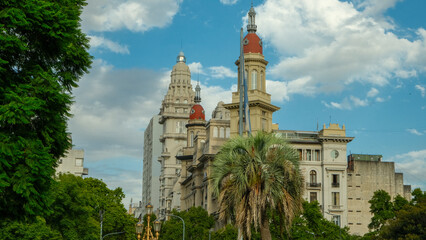 Historic and ornate architecture showcasing colonial and classical styles in Buenos Aires
