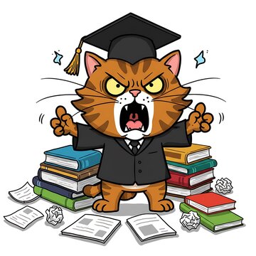 怒りの卒業式：猫教授の逆襲