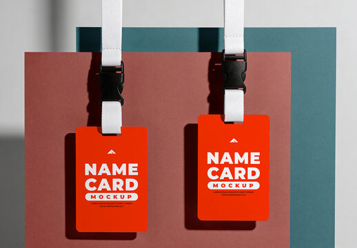 Premium Pass Card Mockup AI for Elegant Branding Identity Showcase