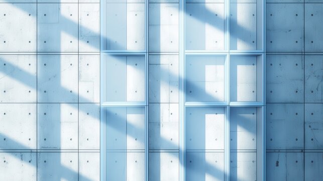 Modern Architectural Design with Concrete and Glass Elements