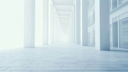 Obraz premium Modern Abstract Architecture with Light and Space in Minimalist Design