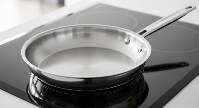 フライパン：ステンレスの調理器具とキッチン・コンロ
