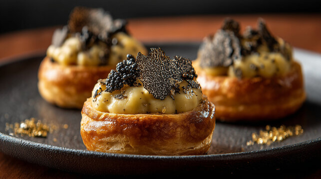 michelin star dining, Warm choux pastry enriched with Comt&eacute; and finished with shaved black truffle. Comfort elevated to haute cuisine