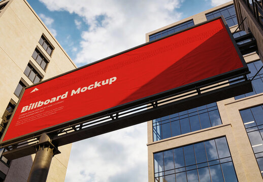 Clean Billboard Mockup PSD for Minimal Outdoor Advertising Display