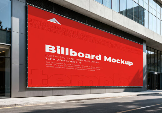 Modern City Billboard Mockup PSD for Outdoor Branding Display