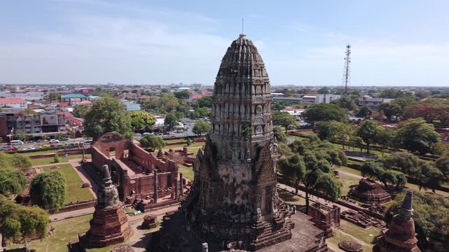 Aerial View of Wat Ratchaburana in Ayutthaya (5)