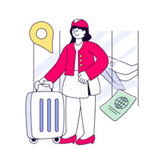 Creative design illustration of traveler 