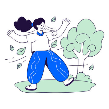 Modern design illustration of windstorm 