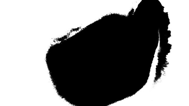 インクが滲みだす動画素材
