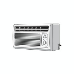 Modern Window Air Conditioner Unit for Home Cooling and Comfort