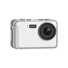 Modern Compact Digital Camera for Photography and Travel