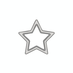 Open Metal Star Shaped Cookie Cutter for Baking and Crafts