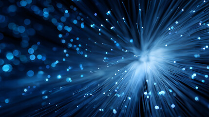 光ファイバーのクローズアップ