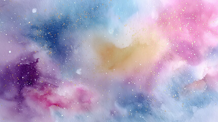 パステル調の銀河