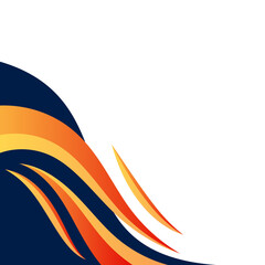 Naklejka premium Abstract Modern Sport Wavy Corner