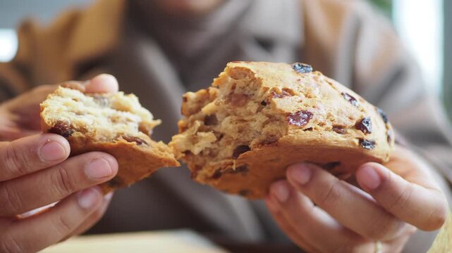 Enjoying a sweet treat at a local bakery with friends