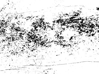 Fototapeta premium Grunge background black and white. Texture of chips, cracks, scratches, scuffs, dust, dirt .Vector pattern of cracks, chips, scuffs. Abstract vintage surface isolated on white background.EPS10.