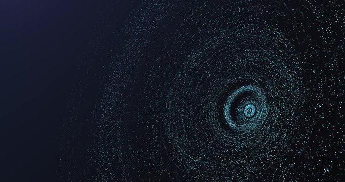 Blue glowing nodes and complex geometric webs in a dark void. Concept for quantum networking, deep space communication, and futuristic data centers.