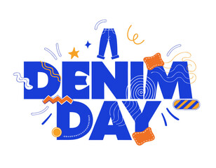 DENIM DAY vector illustration isolated on white background © tanvir