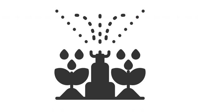 Animated sprinkler icon