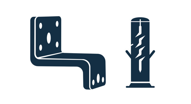 Metal Bracket and Wall Anchor Icon