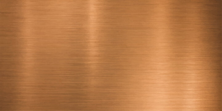 Metallic Copper Surface: A close-up showcases the alluring texture of a copper surface. The burnished surface reflects light, revealing subtle lines and a warm, inviting tone.