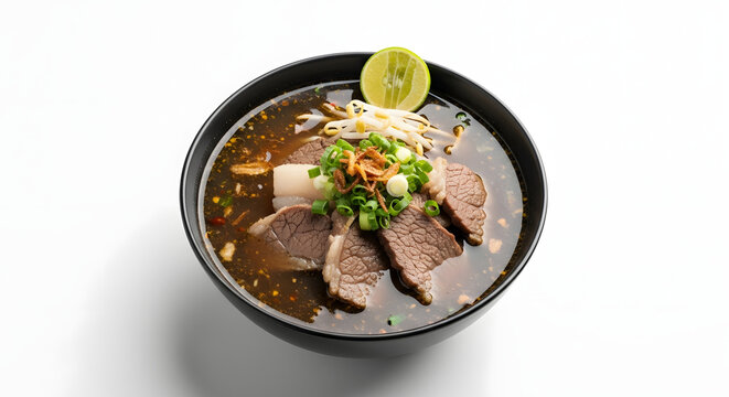 East Javanese black beef soup with rich keluak flavor