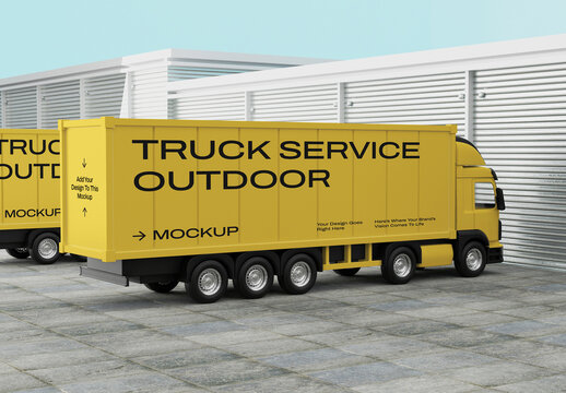 Outdoor Truck Service Mockup