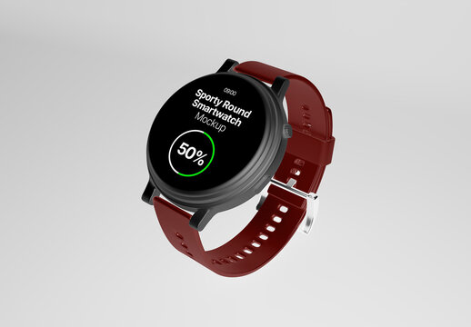 Round Smartwatch Mockup