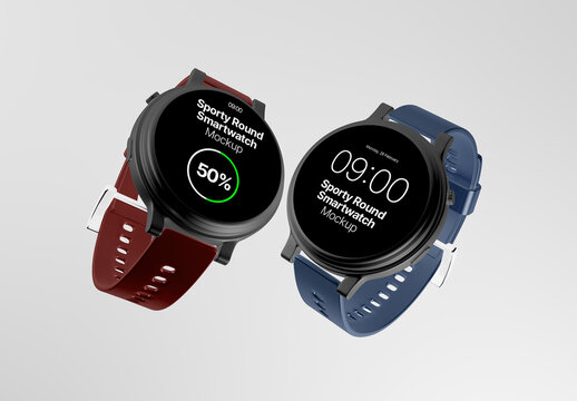 Sport Fitness Smartwatch Mockup