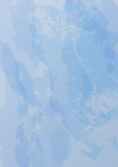 静かな水彩の青い背景 縦 遺影背景にも