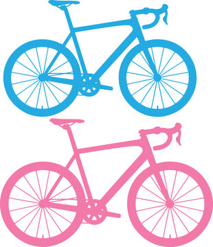 Set of 20 Bicycle Silhouettes, Modern Bike and Cycling Line Icons, Vector Transportation Symbols