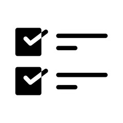 Obraz premium Checklist Icon Vector Symbol Design Illustration
