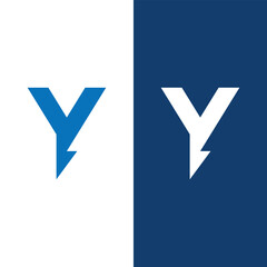 Creative monogram letter Y Electricals Logo icon Design Stock Vectors and Art.