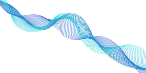 A blue abstract background featuring a creative wave design with flowing vector lines and light curves forms a modern digital motion pattern for a professional business wallpaper