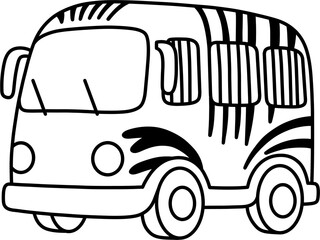 사파리버스 흑백