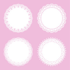 レースのコースター　飾り枠　フレーム