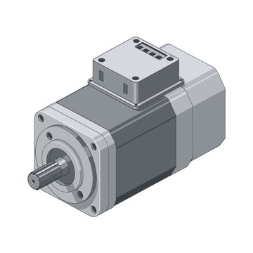 Precision Stepper Motor with Integrated Driver for Industrial Automation.