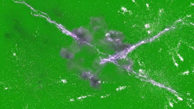 Rapid-Fire Visuals with bullet shots motion graphics green screen background distortion, overlay, glitch, static noise, scan lines on black background, 4k animated video loop