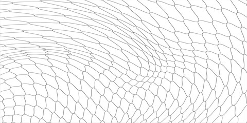 Curved net pattern. Seamless design for sportswear or equipment like soccer goals, volleyball nets, basketball hoops, hockey nets, and athletic gea © As