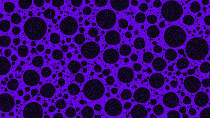 Obraz premium Abstract Purple and Black Organic Cellular Pattern with Grainy Texture