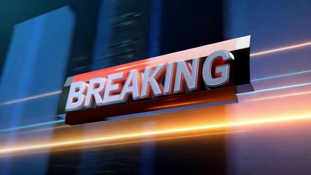 Dynamic Breaking News Graphics with Bold Text and Motion Effects