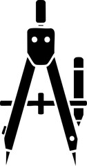 Compass Geometry Drafting Drawing Tool Icon