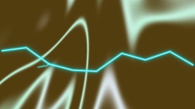 Abstract Neon Lines on Dark Background.