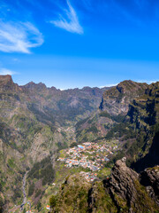 Fototapeta premium Panoramic View of Curral das Freiras Valley in Madeira (Portugal)