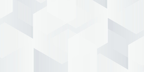 Fototapeta premium White background abstract art vector illustration with hexagon shape simple design modern