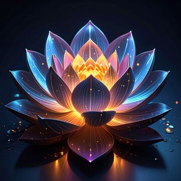 Glowing lotus