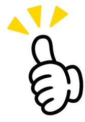 グッドマーク いいね グッドサイン	
